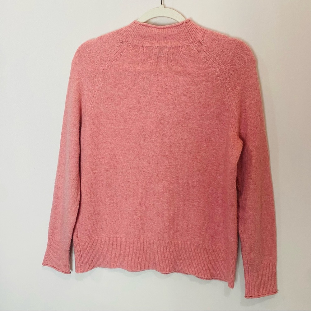 J. Crew Rollneck Sweater Supersoft Yarn Merino Wool Alpaca Pink Sweater X-Small - Picture 2 of 5